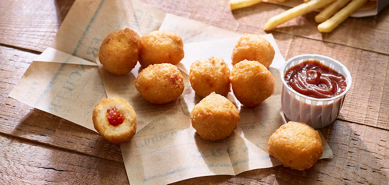 Bolitas de Pollo y Salsa Barbecue