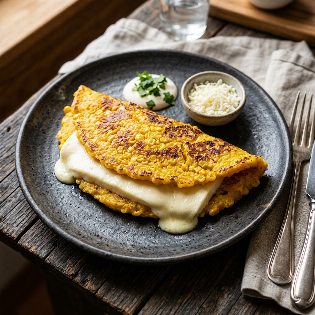 Cachapas de Maíz Dulce con Queso
