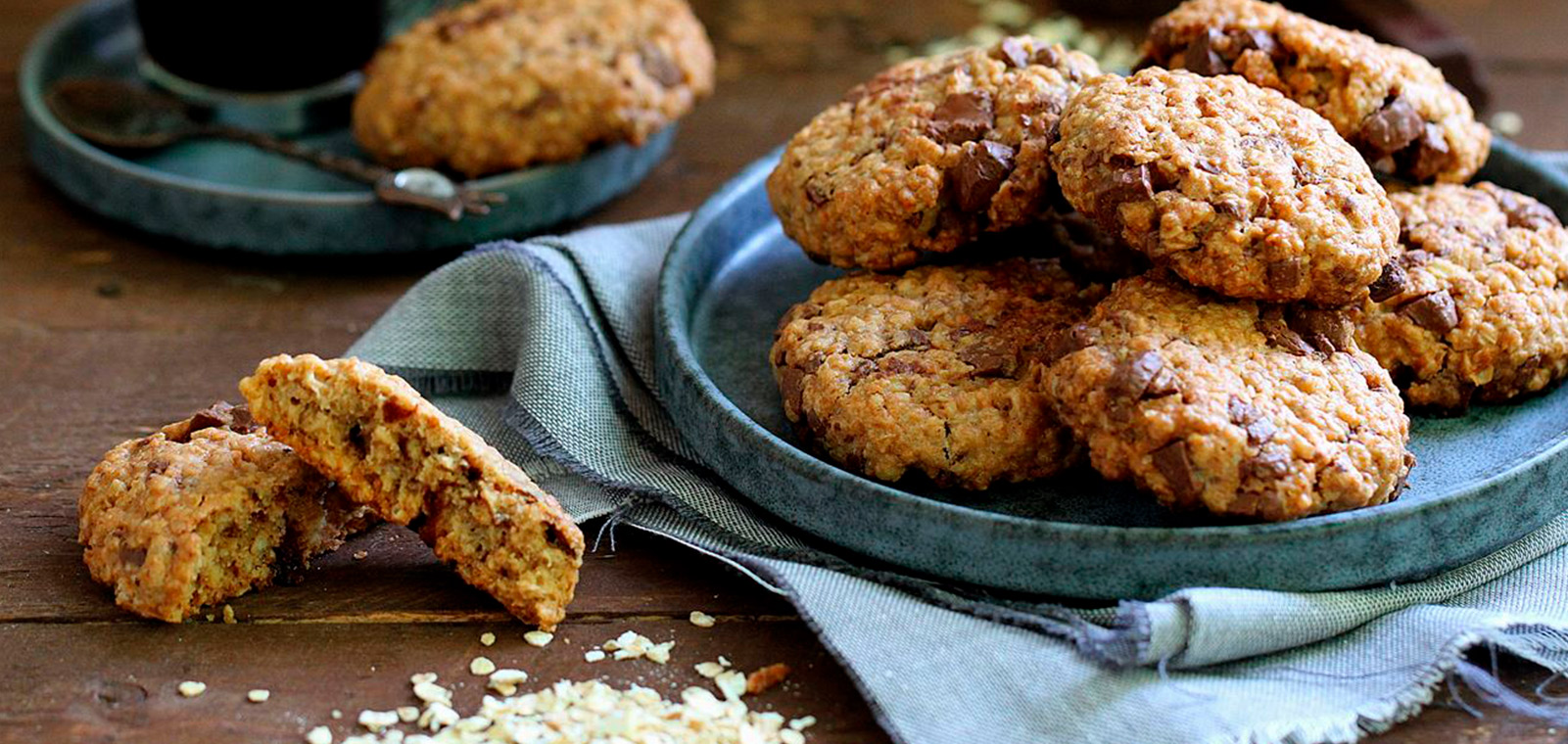 Galletas de Avena y Chocolate Sin Gluten